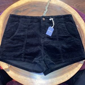 Corduroy black shorts. Size 27